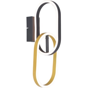 Zuma Line - LED Nástěnná lampa 2xLED/12W/230V černá/zlatá