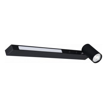 Zuma Line - LED Nástěnné bodové svítidlo 1xGU10/5W/230V + LED/8W černá