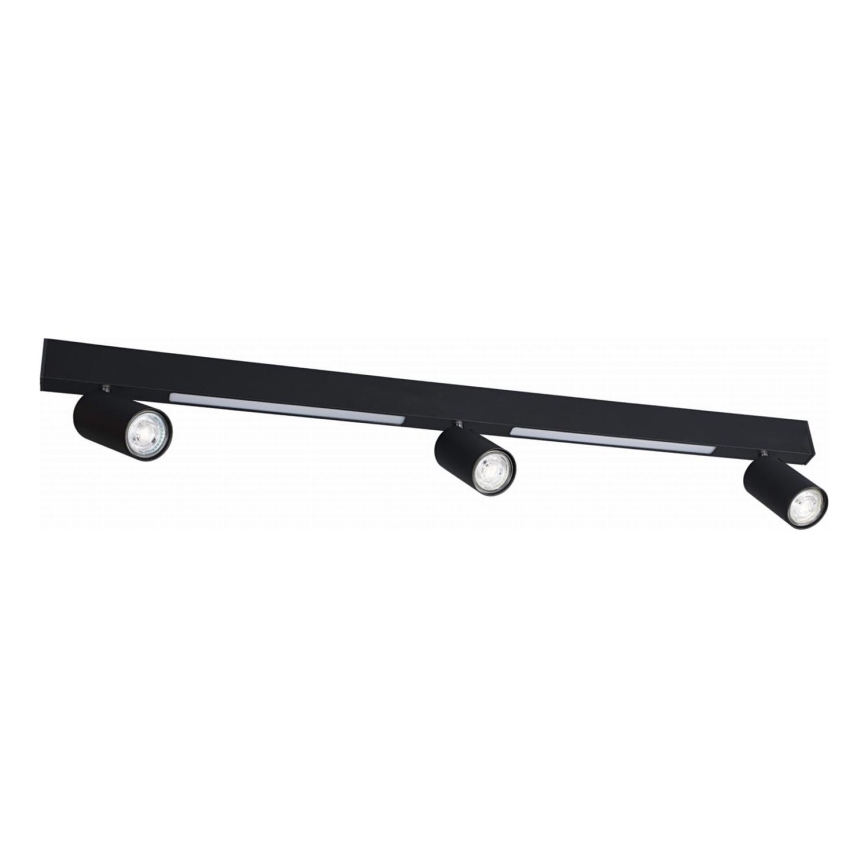 Zuma Line - LED Nástěnné bodové svítidlo 3xGU10/5W/230V + 2xLED/8W černá
