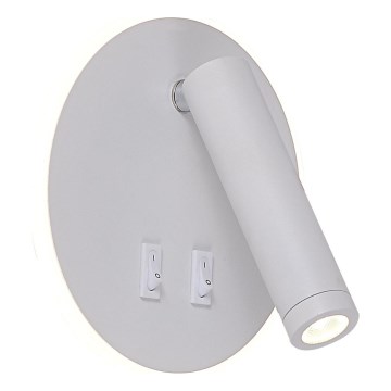 Zuma Line - LED Nástěnné bodové svítidlo LED/5,5W/230V 4000K + LED/2,5W 3000K bílá