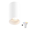 Zuma Line - LED RGBW Stmívatelné bodové svítidlo 1xGU10/4,8W/230V bílá + dálkové ovládání