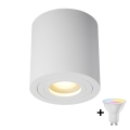 Zuma Line - LED RGBW Stmívatelné koupelnové bodové svítidlo 1xGU10/4,8W/230V IP44 bílá + dálkové ovládání