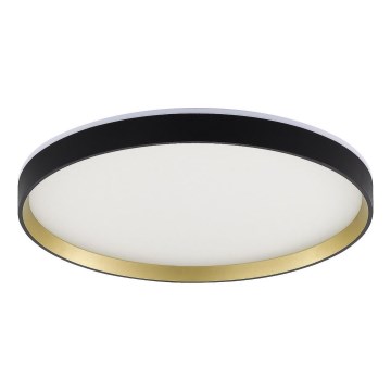 Zuma Line - LED RGBW Stmívatelné koupelnové stropní svítidlo LED/32W/230V + LED/8W 3000-6000K IP44 černá/zlatá + dálkové ovládání