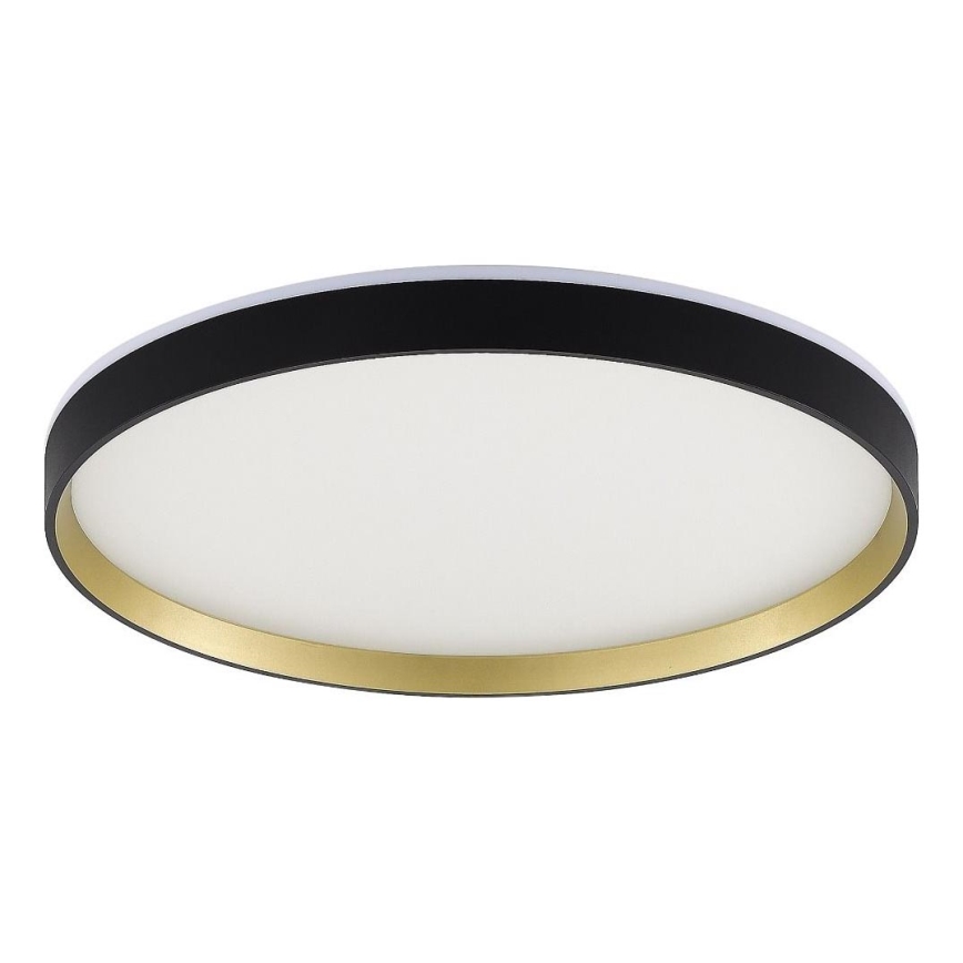Zuma Line - LED RGBW Stmívatelné koupelnové stropní svítidlo LED/32W/230V + LED/8W 3000-6000K IP44 černá/zlatá + dálkové ovládání