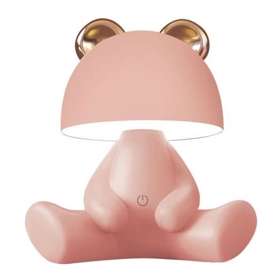 Zuma Line - LED Stmívatelná dětská dotyková stolní lampa LED/3W/230V medvěd růžová