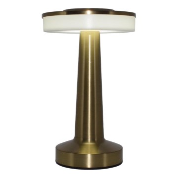 Zuma Line - LED Stmívatelná nabíjecí stolní lampa LED/2,5W/1200 mAh 3000/4000/6000K zlatá