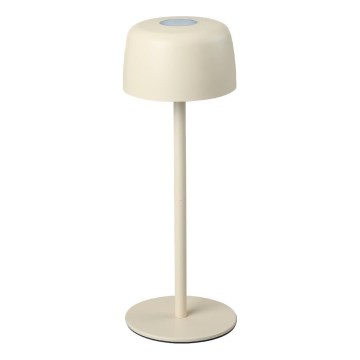 Zuma Line - LED Stmívatelná nabíjecí stolní lampa LED/2W/1200 mAh IP44 krémová