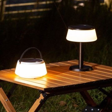 Zuma Line - LED Stmívatelná solární nabíjecí stolní lampa LED/2,2W/2000 mAh IP44 černá