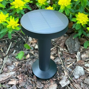 Zuma Line - LED Stmívatelná solární nabíjecí stolní lampa LED/2W/2000 mAh IP44 černá