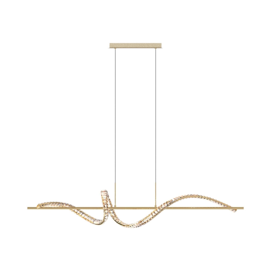 Zuma Line - LED Stmívatelný křišťálový lustr na lanku LED/24,5W/230V 2700-6000K + dálkové ovládání