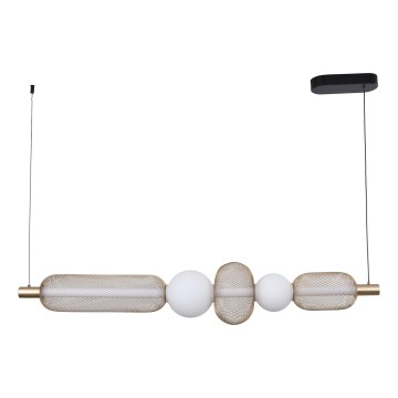 Zuma Line - LED Stmívatelný lustr na lanku LED/27W/230V 3000-5700K zlatá + dálkové ovládání