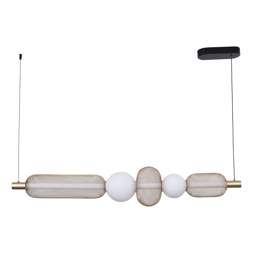 Zuma Line - LED Stmívatelný lustr na lanku LED/27W/230V 3000-5700K zlatá + dálkové ovládání