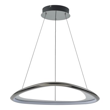 Zuma Line - LED Stmívatelný lustr na lanku LED/34W/230V 3000K černý lesklý chrom