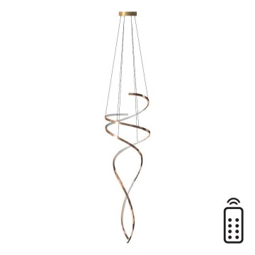 Zuma Line - LED Stmívatelný lustr na lanku LED/68W/230V 3000/4000/6000K rose gold + dálkové ovládání