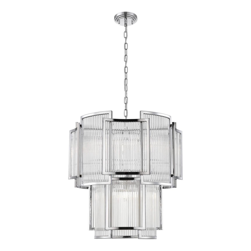 Zuma Line - Lustr na řetězu 8xE14/60W/230V lesklý chrom