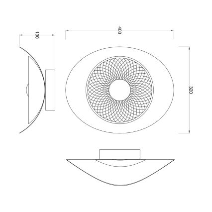 Zuma Line - LED Nástěnné svítidlo LED/8W/230V černá/kouřová černá