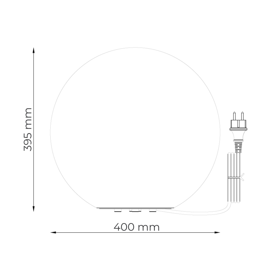 Zuma Line - Venkovní lampa 1xE27/15W/230V pr. 40 cm IP44