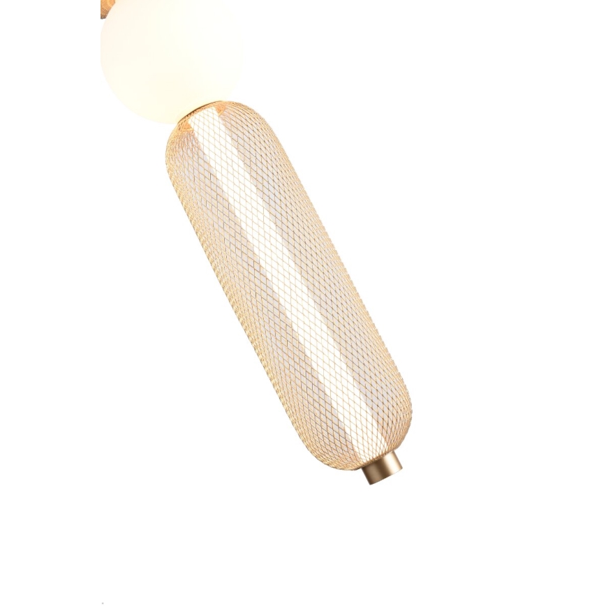 Zuma Line - LED Stmívatelný lustr na lanku LED/27W/230V 3000-5700K zlatá + dálkové ovládání