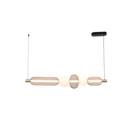Zuma Line - LED Stmívatelný lustr na lanku LED/27W/230V 3000-5700K zlatá + dálkové ovládání