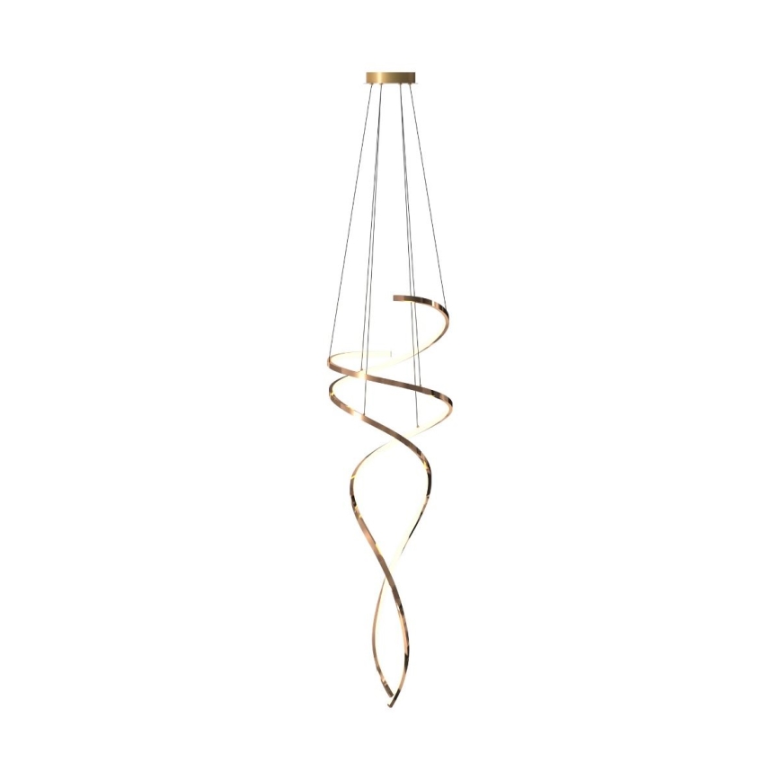 Zuma Line - LED Stmívatelný lustr na lanku LED/68W/230V 3000/4000/6000K rose gold + dálkové ovládání