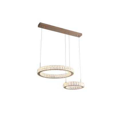 Zuma Line - LED Lustr na lanku LED/36W/230V rose gold