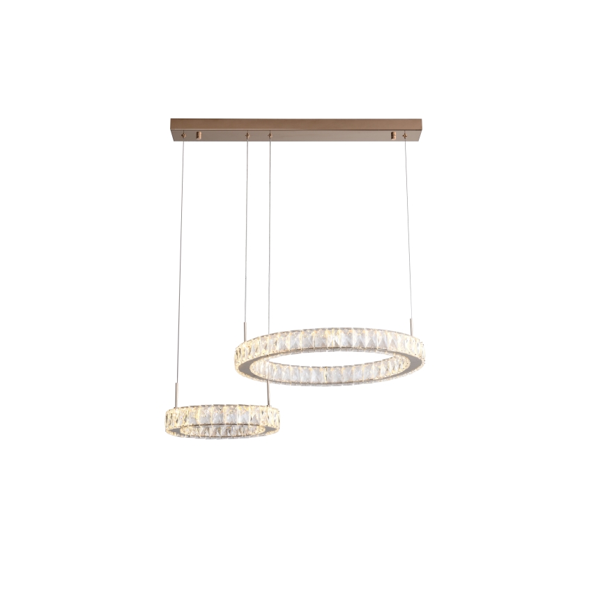 Zuma Line - LED Lustr na lanku LED/36W/230V rose gold