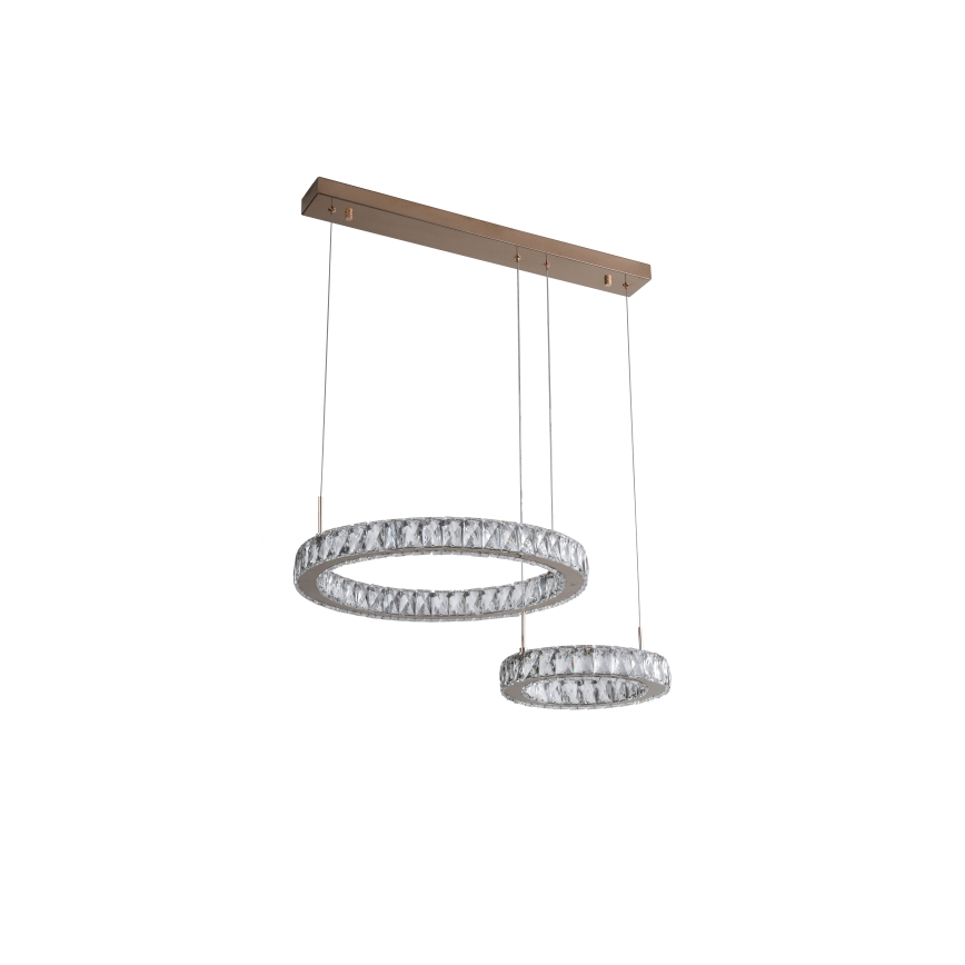 Zuma Line - LED Lustr na lanku LED/36W/230V rose gold