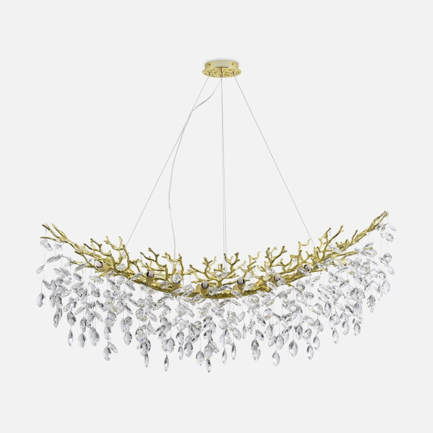 Zuma Line - Lustr na lanku 14xG9/3,5W/230V 115x40 cm zlatá