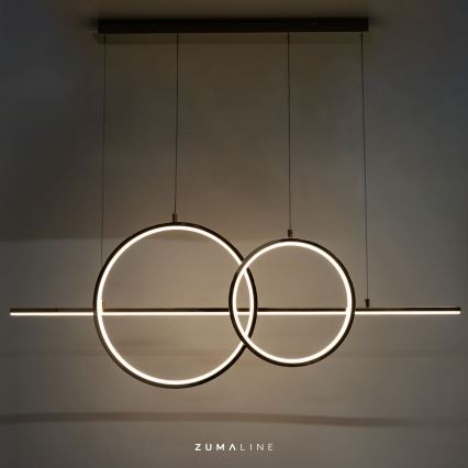 Zuma Line - LED Stmívatelný lustr na lanku LED/34W/230V zlatá