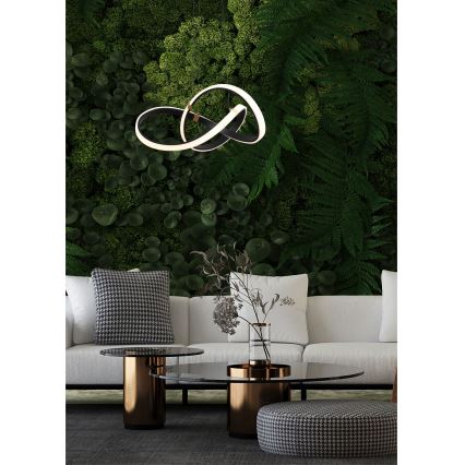Zuma Line - LED Stmívatelný lustr na lanku LED/44W/230V černá/zlatá