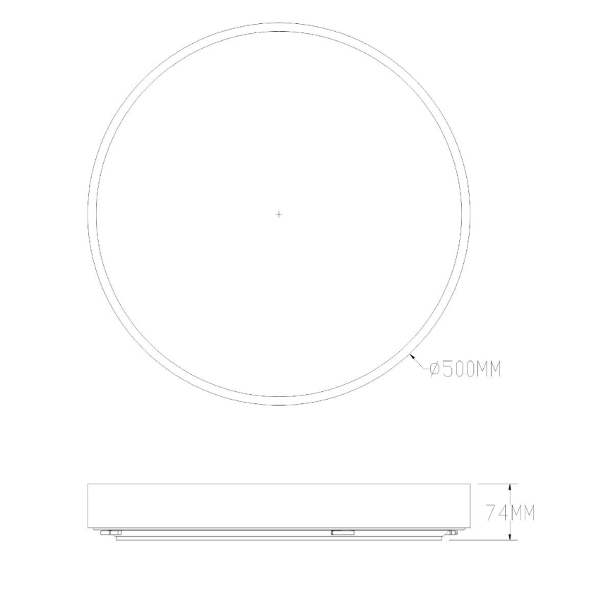 Zuma Line - LED Stmívatelné koupelnové stropní svítidlo LED/50W/230V 3000-6000K pr. 50 cm IP44 mosaz + dálkové ovládání