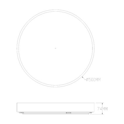 Zuma Line - LED Stmívatelné koupelnové stropní svítidlo LED/50W/230V 3000-6000K pr. 50 cm IP44 zlatá + dálkové ovládání