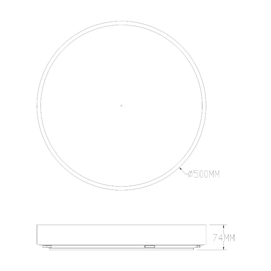 Zuma Line - LED Stmívatelné koupelnové stropní svítidlo LED/50W/230V 3000-6000K pr. 50 cm IP44 zlatá + dálkové ovládání