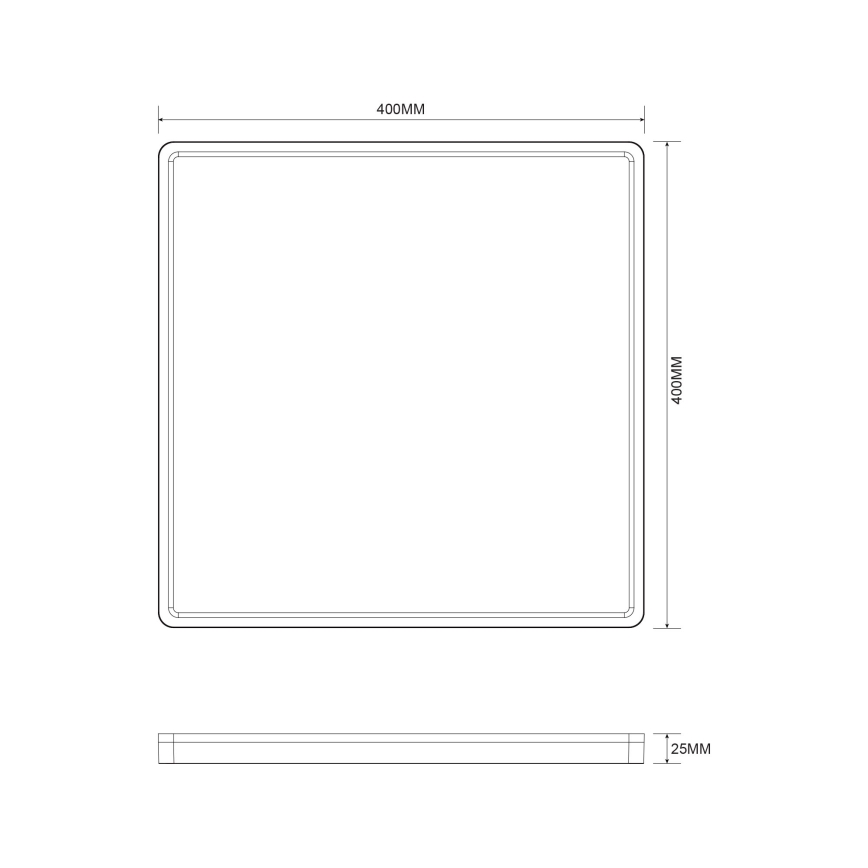 Zuma Line - LED Stmívatelné stropní svítidlo LED/38W/230V + LED/12W 3000/4000/5500K 40x40 cm zlatá