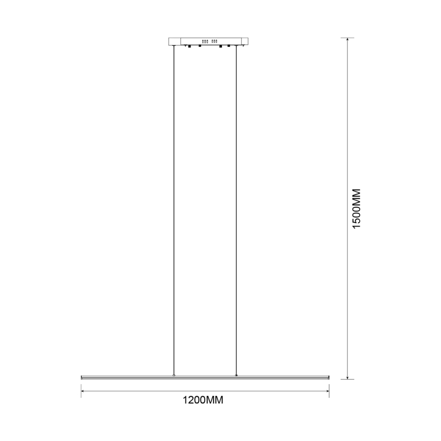 Zuma Line - LED Lustr na lanku LED/20W/230V černá