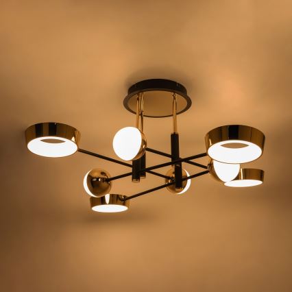 Zuma Line - LED Stmívatelný přisazený lustr LED/60W/230V zlatá/černá