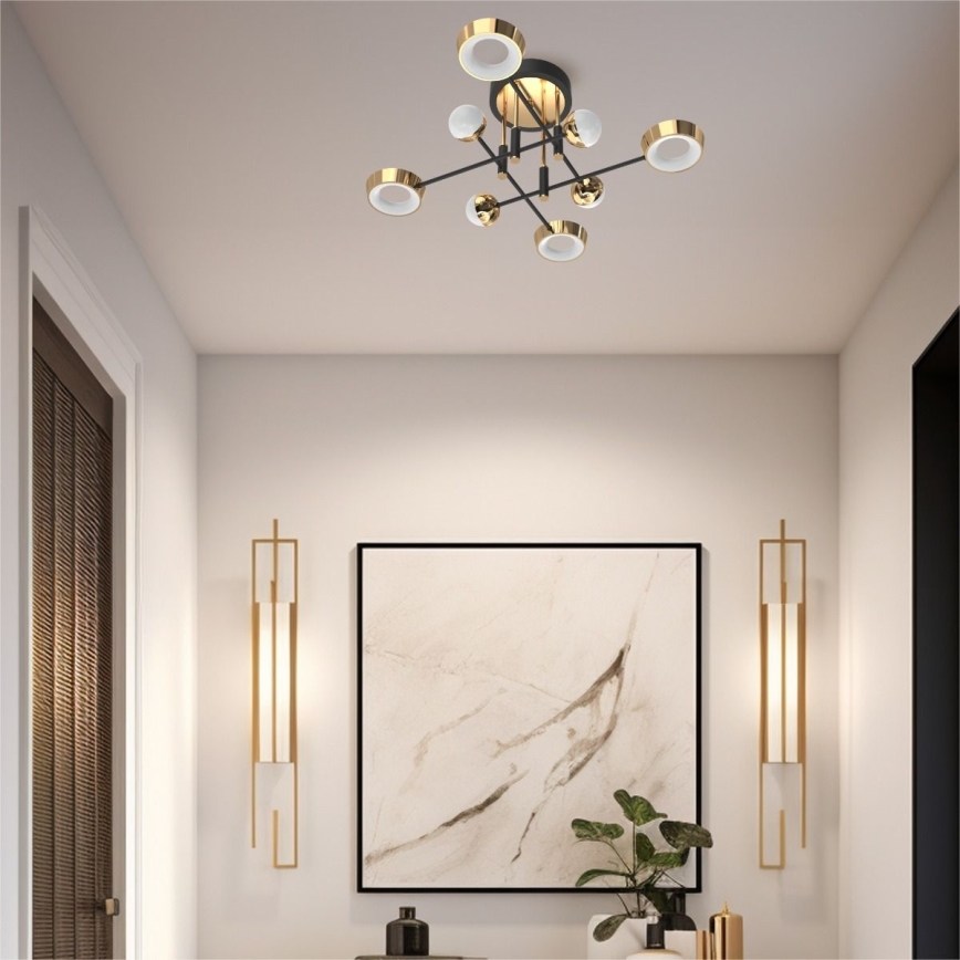 Zuma Line - LED Stmívatelný přisazený lustr LED/60W/230V zlatá/černá