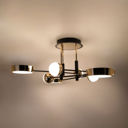 Zuma Line - LED Stmívatelný přisazený lustr LED/60W/230V zlatá/černá