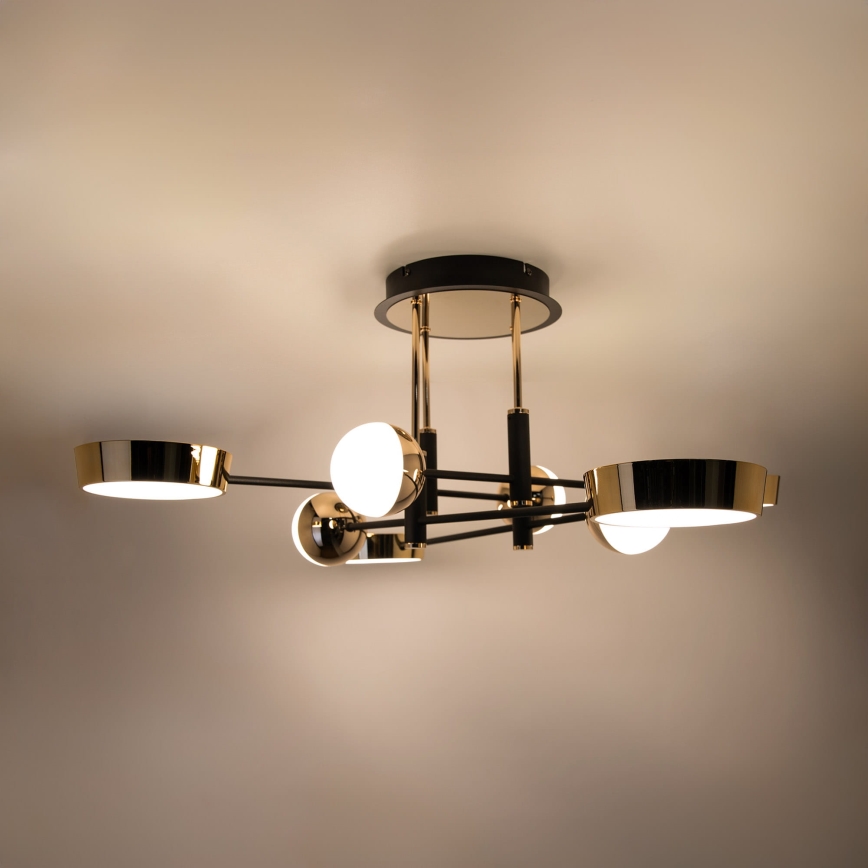 Zuma Line - LED Stmívatelný přisazený lustr LED/60W/230V zlatá/černá