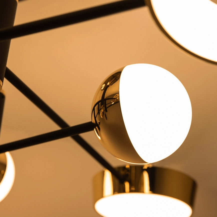 Zuma Line - LED Stmívatelný přisazený lustr LED/60W/230V zlatá/černá