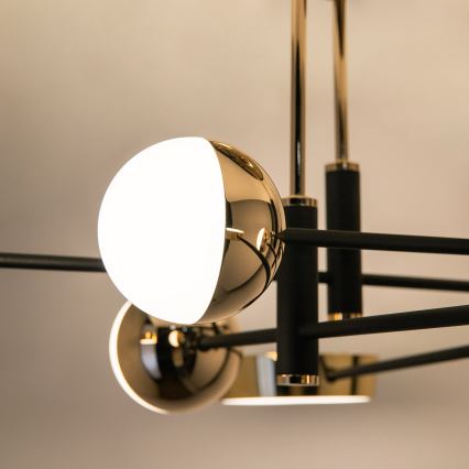 Zuma Line - LED Stmívatelný přisazený lustr LED/60W/230V zlatá/černá