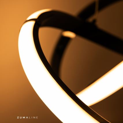 Zuma Line - LED Stmívatelný přisazený lustr LED/44W/230V černá/zlatá