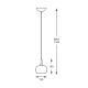 Zuma Line - Křišťálový lustr na lanku 1xG9/42W/230V