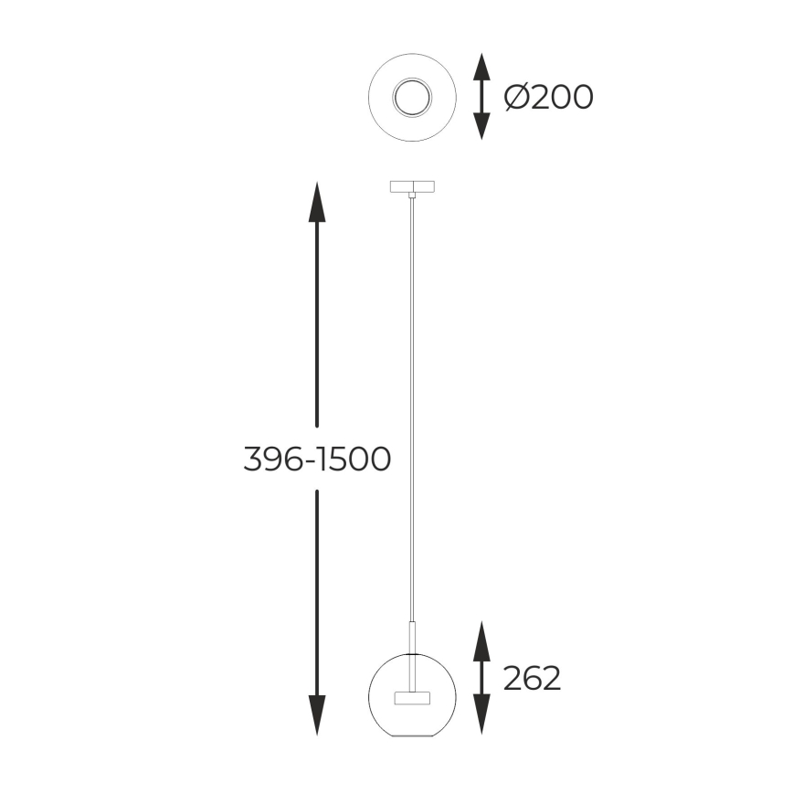 Zuma Line - LED Lustr na lanku LED/5W/230V zlatá