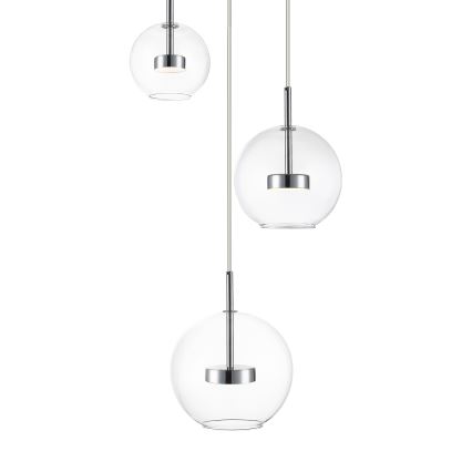 Zuma Line - LED Lustr na lanku 3xLED/5W/230V lesklý chrom