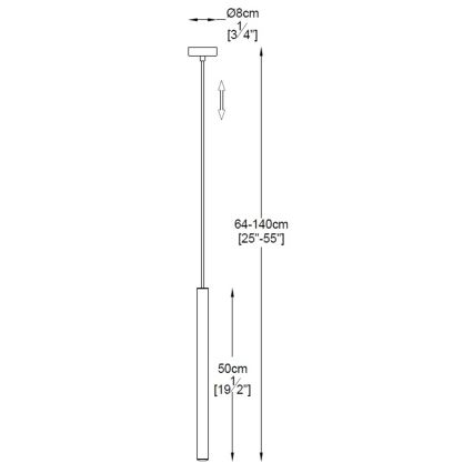 Zuma Line - LED Lustr na lanku LED/5W/230V