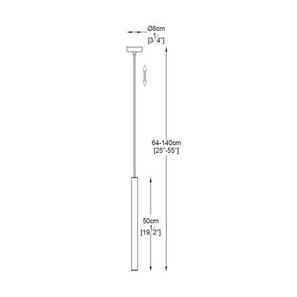 Zuma Line - LED Lustr na lanku LED/5W/230V zlatá