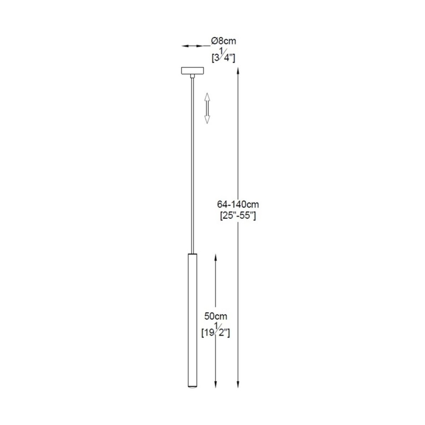 Zuma Line - LED Lustr na lanku LED/5W/230V zlatá