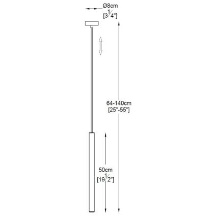 Zuma Line - LED Lustr na lanku LED/5W/230V