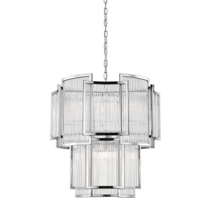 Zuma Line - Lustr na řetězu 8xE14/60W/230V lesklý chrom